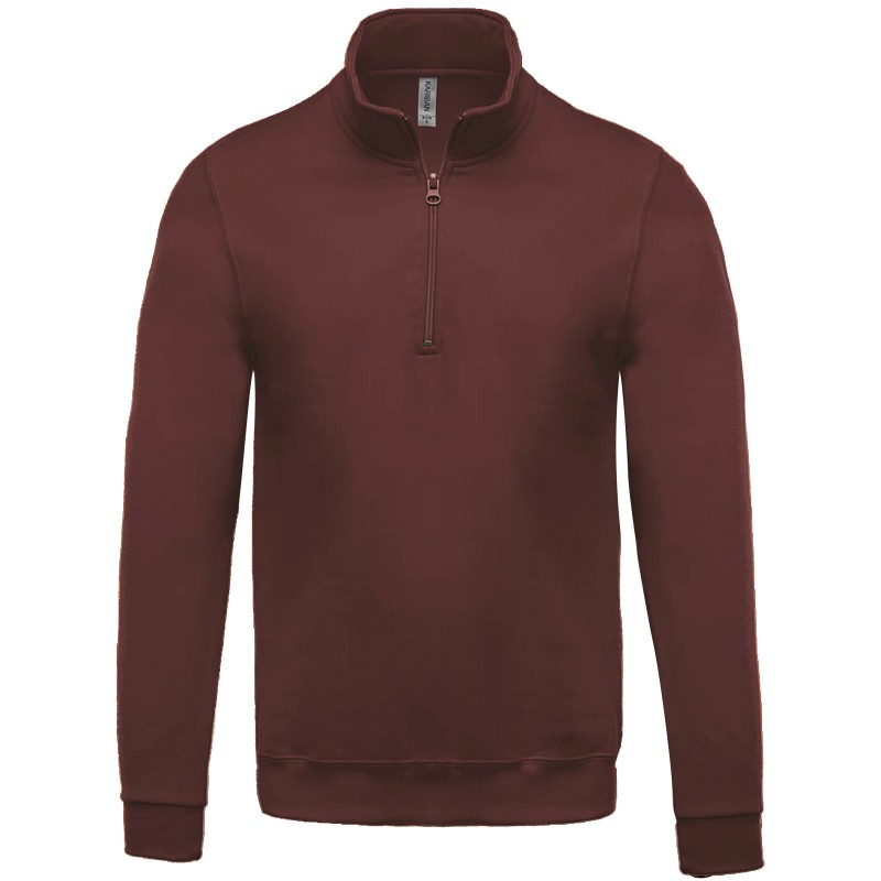 Sweat Kariban K478 – Col zippé : chaleur, confort et style polyvalent