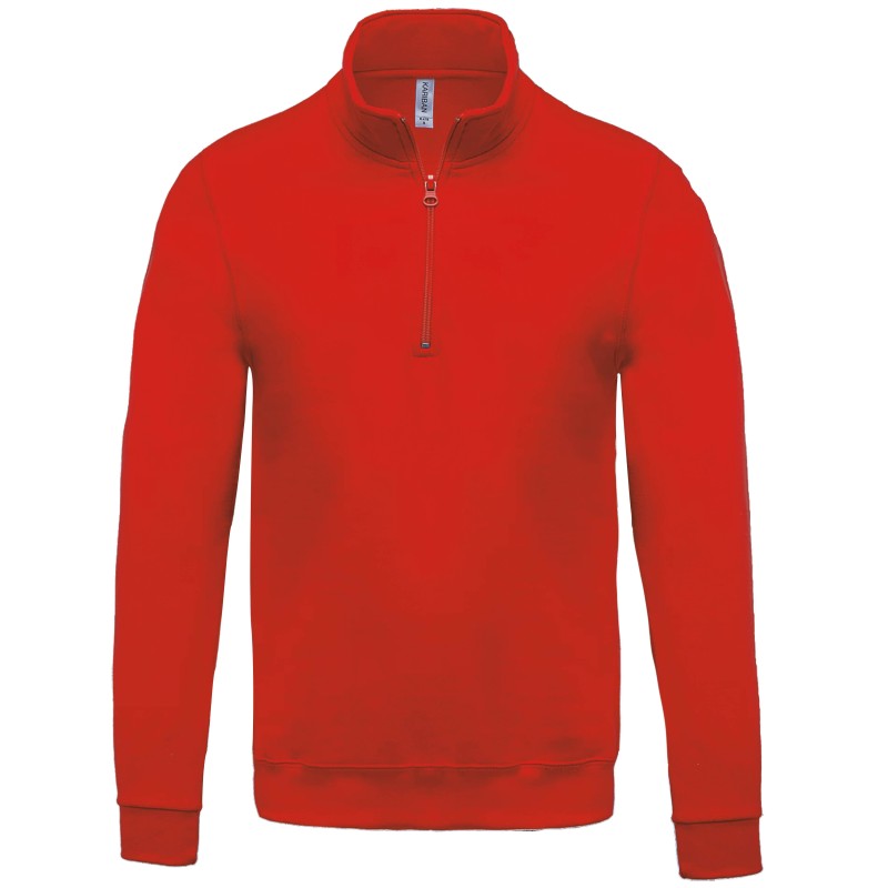 Sweat Kariban K478 – Col zippé : chaleur, confort et style polyvalent